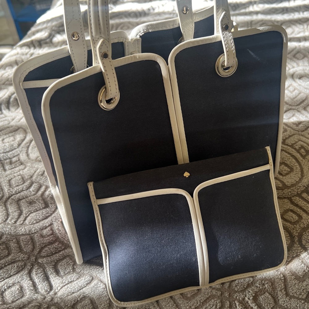 Kate Spade Sam Canvas Plunge medium satchel